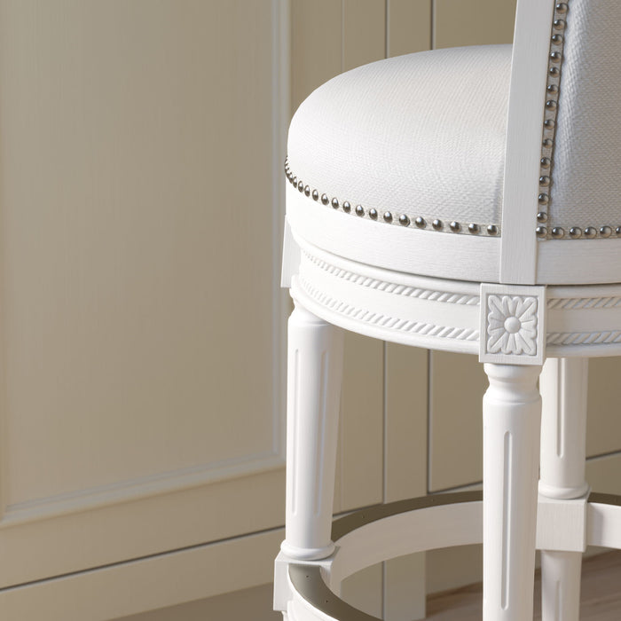 Swivel Barstool With High-Back