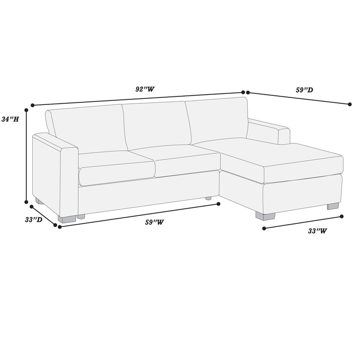 Modern L-Shaped Sectional Sofa