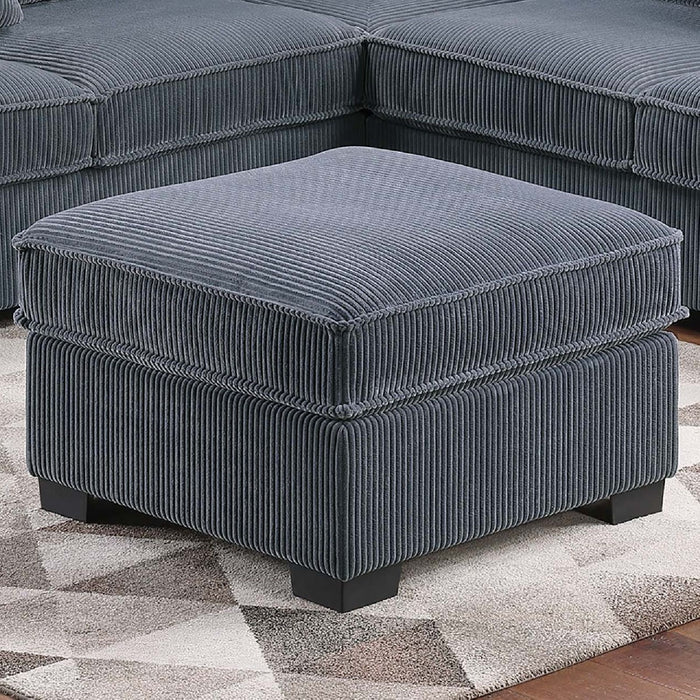 Modern Sectional Set With Cocktail Ottoman