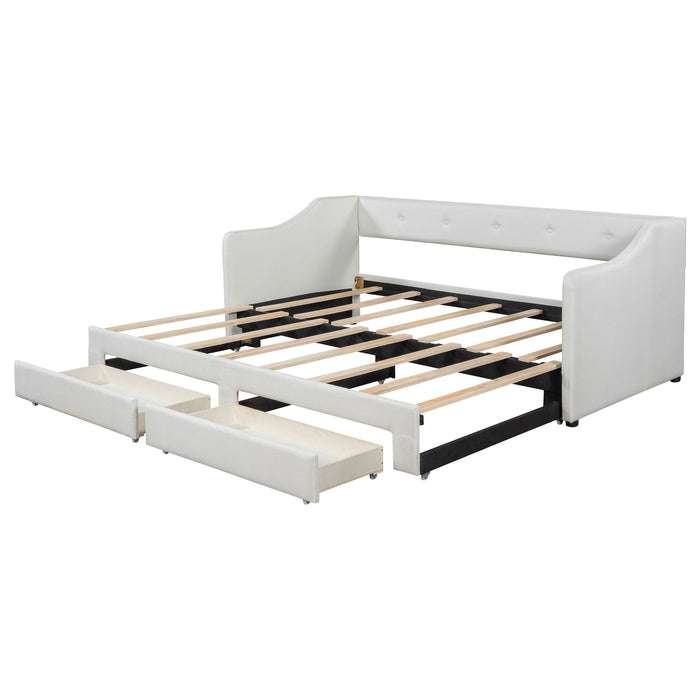 Upholstered Daybed With 2 Drawers