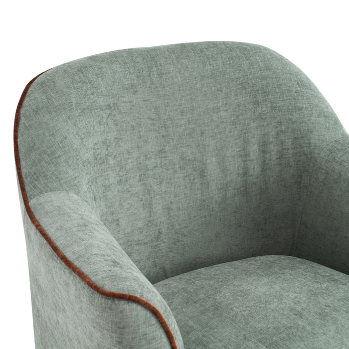 360° Swivel Accent Chair With Flared Arms