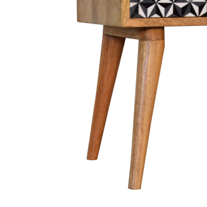 Mosaic Nightstand, 1 Drawer - Oak