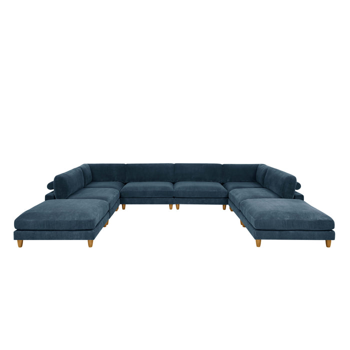 Modern Modular Sectional With Adjustable Back Support
