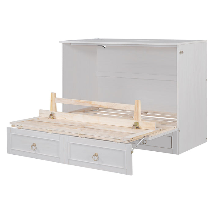 Murphy Bed With Large Drawers And Stylish Design