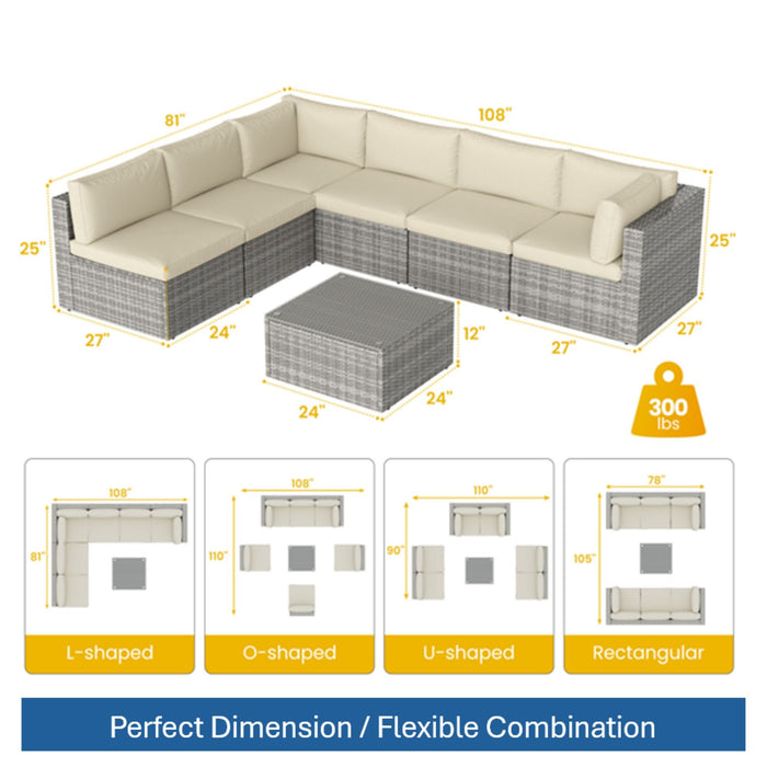 Modern Patio Set With Coffee Table