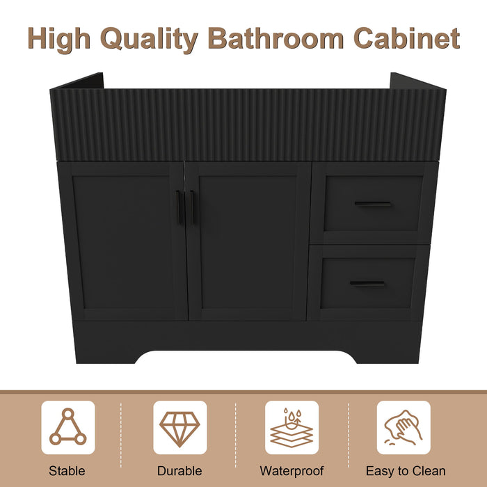 Modern Bathroom Vanity With 2 Drawers