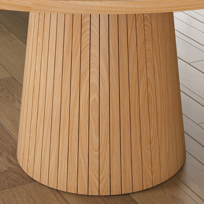 Round Dining Table With Strip Base