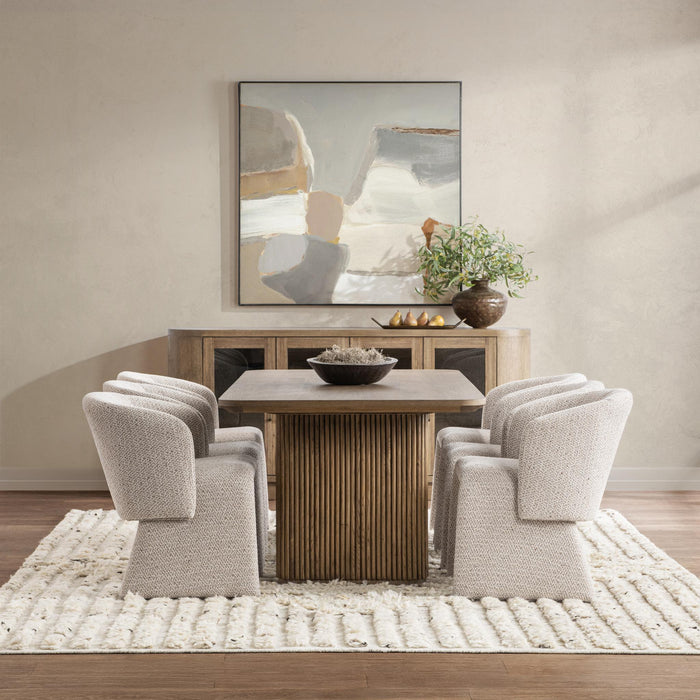 Vander - Oak Wood 84" Dining Table