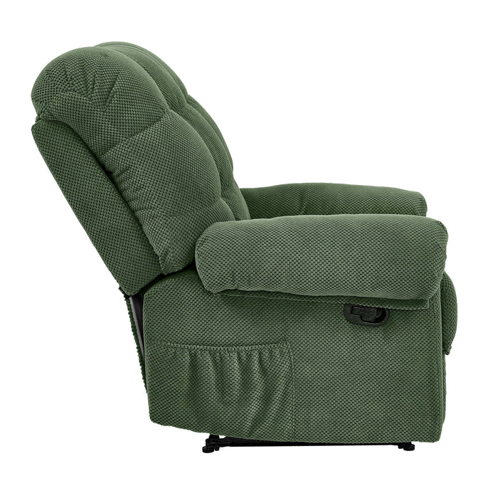 Manual Recliner, Padded Footrest