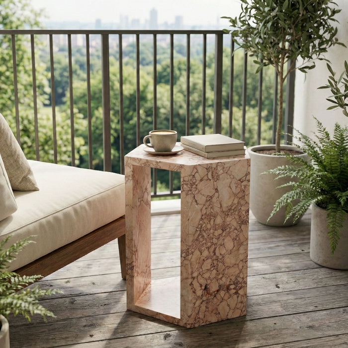 Modern Minimalist Hexagon Side Table