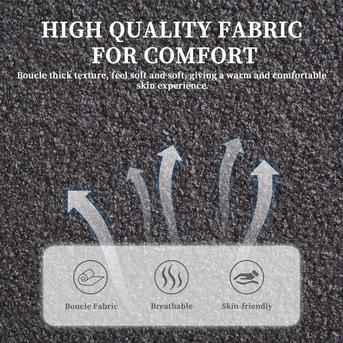 Mid Century Modern Loveseat Sofa With USB Ports, Removable Pillow Cover