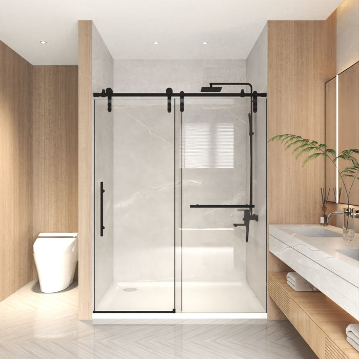 Frameless Sliding Bathtub Door With Frame