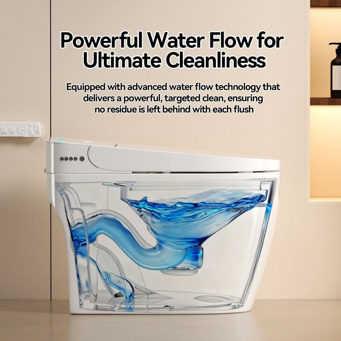 Smart Bidet Toilet With Auto Open / Close Seat