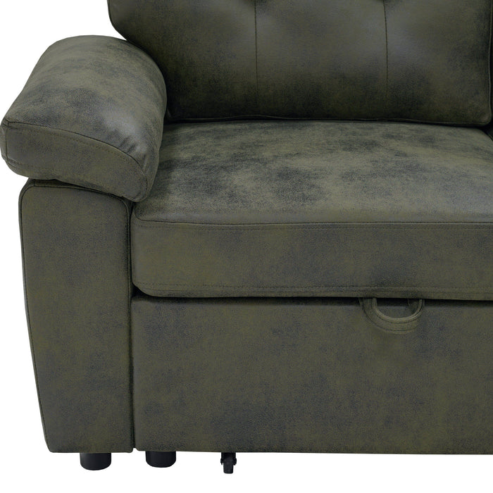 Convertible Sectional Sofa Bed & Pull Out Sleeper And Storage
