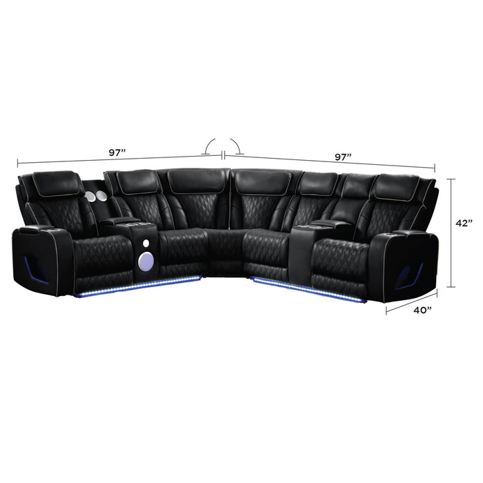 Fortuner - Power Recliner Sectional Sofa
