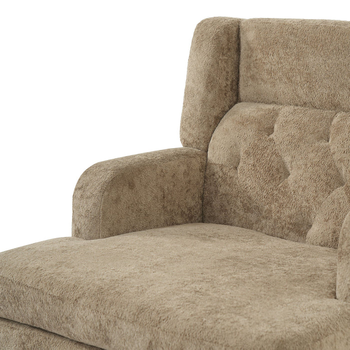 Modern Tufted Upholstered Accent Chair For Living Room