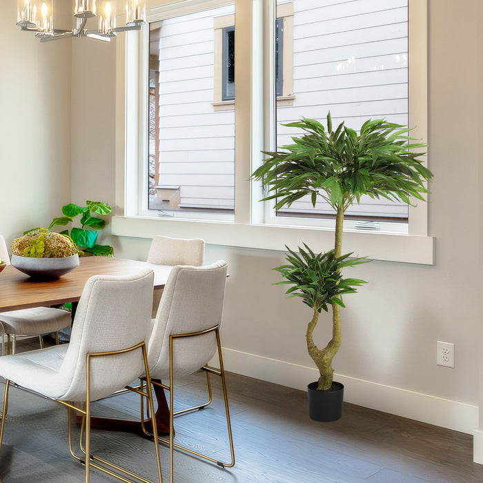 Artificial Dracaena Tree Indoor Faux ery Plant For Decoration, 150Cm - Green