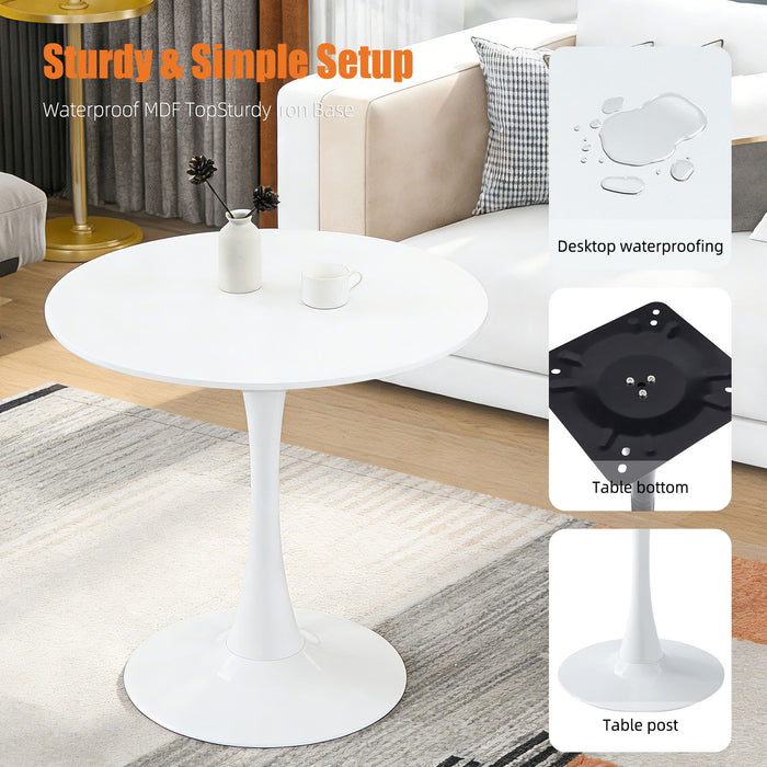 Round Dining Table With Tulip Style Base