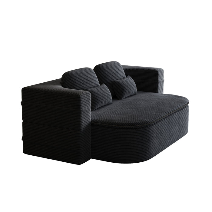 2 In 1 Foldable Sofa Bed With Multi Functional Blanket