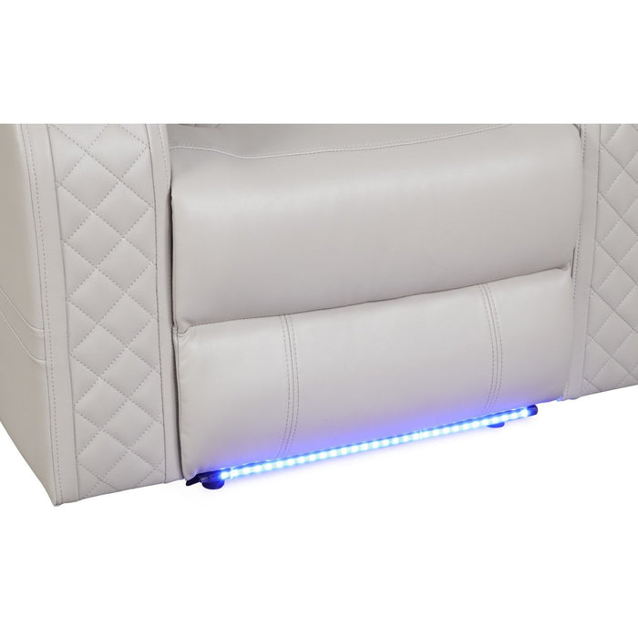 Benz - LED & Power Recliner Chair With Adjustable Headrest
