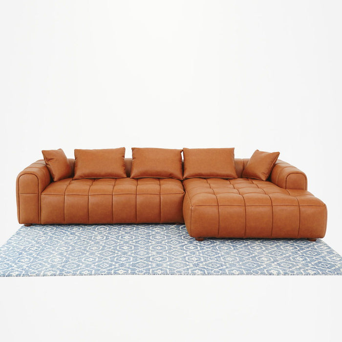 Clark - Sectional Right Sofa - Cognac