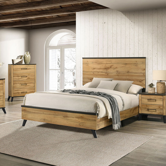 Fraser - Queen Panel Bed - Natural