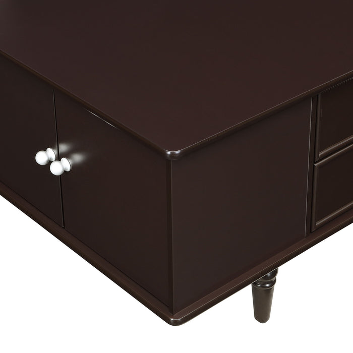 Modern Rectangle Coffee Table With Four Drawers