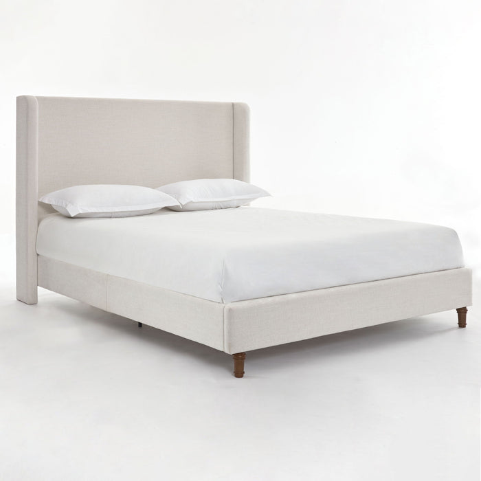 Harper - Tall Headboard Upholstered Bed / High Headboard / Elegant Simplicity / No Box Spring Needed