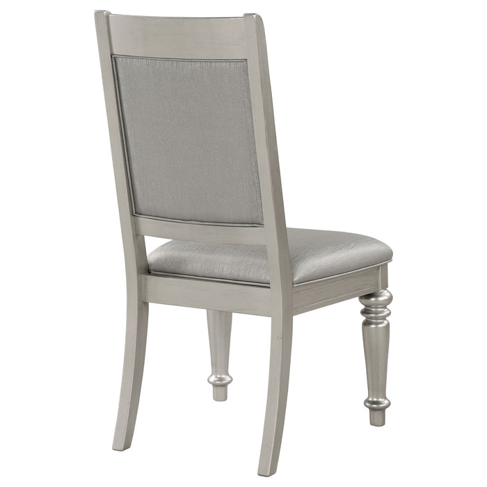 Hollywood - Platinum Open Side Chair (Set of 2) - Silver