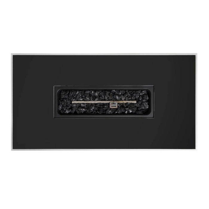 Rectangular Fire Pit With Frame Elegant Design