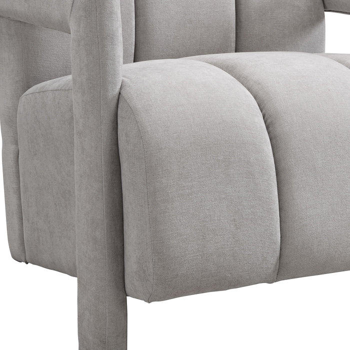 Modern Minimalist Leisure Armchair With L Shaped Armrests