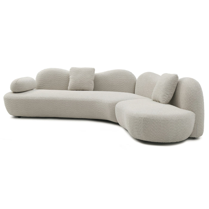 Modern Curved Modular 5 Seater Sofa