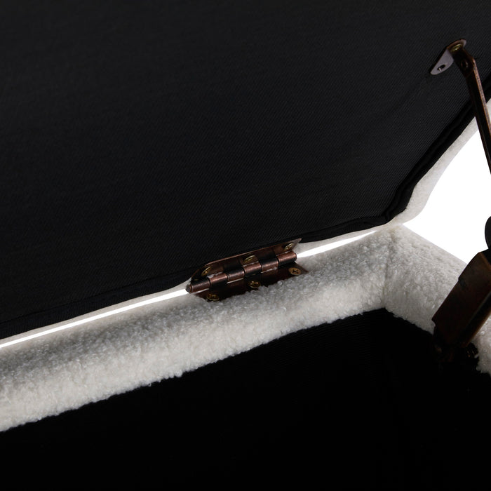 Storage Ottoman With Flip Top Lid