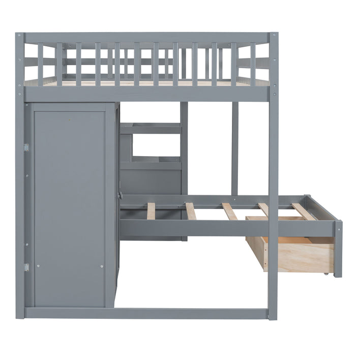 Bunk Bed With Wardrobe, Drawers