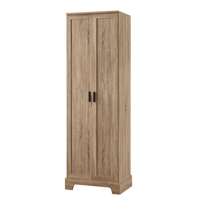 Storage Cabinet With Adjustable Shelves, 2 Doors, Rectangle Design For Bathroom