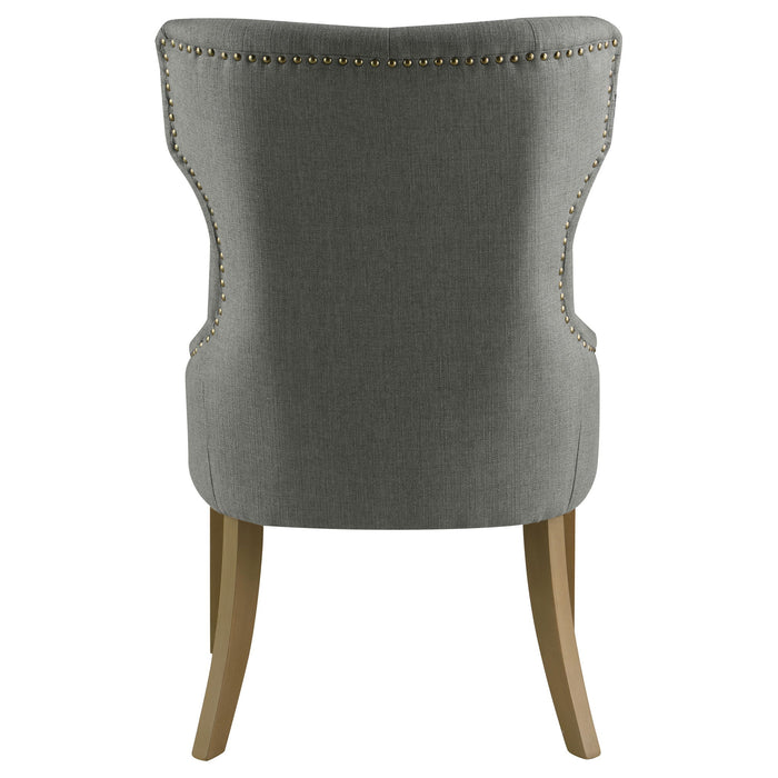 Tufted Dining Chair With Button Tufting And Nailhead Trim
