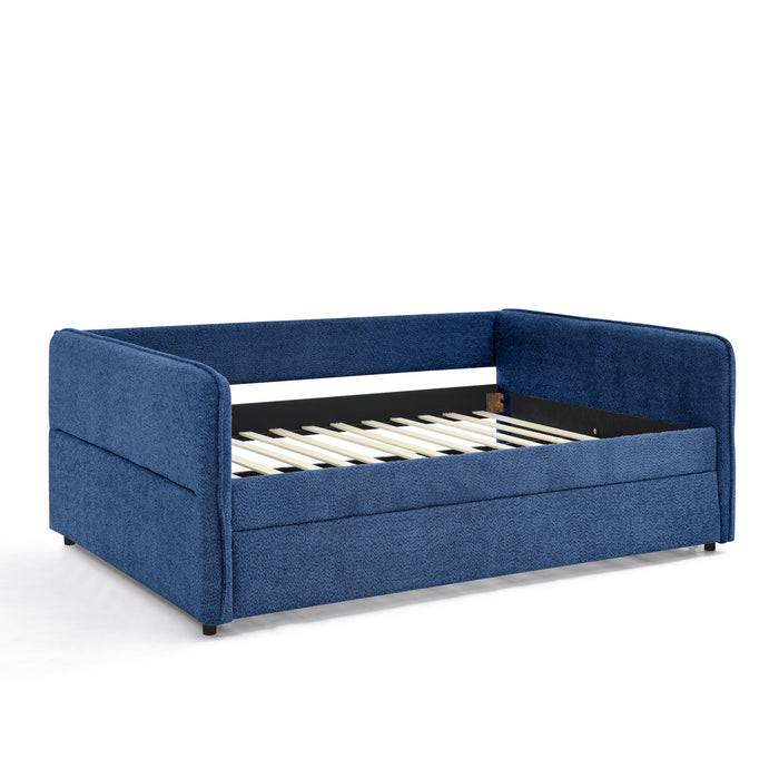Upholstered Daybed With Pop Up Trundle