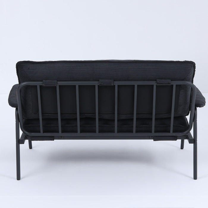 Modern Metal Frame Sofa With Sponge Filling For Compact Spaces And Versatile Use