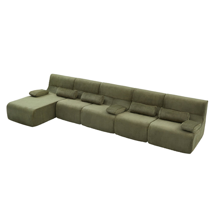 Oversized Sectional Sofa, Living Room Seating With Modular Design