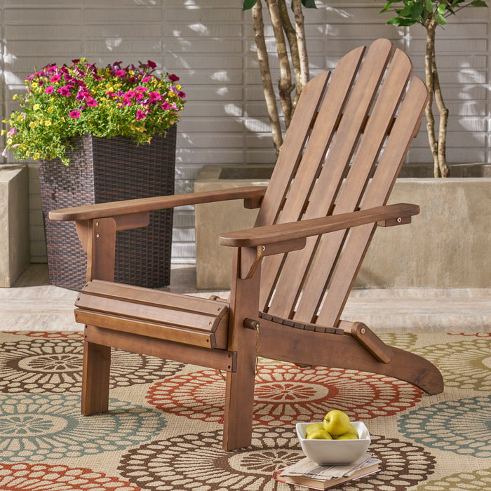Aurascape - Outdoor Acacia Wood Foldable Adirondack Chair