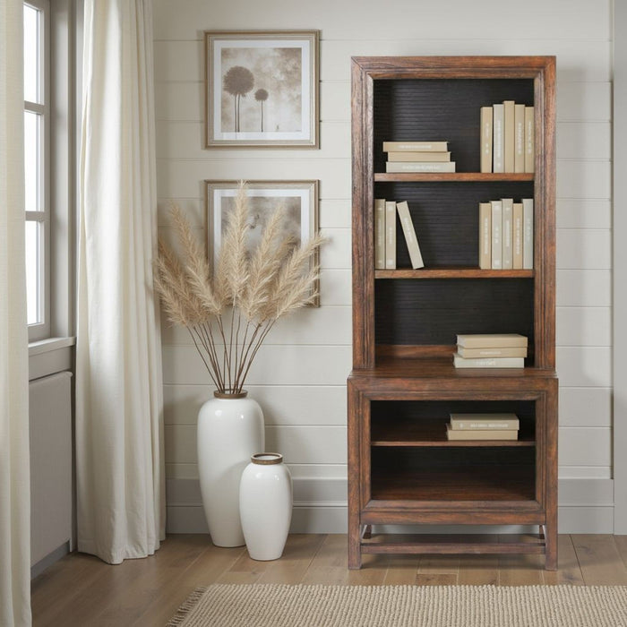 Bookcase Pier, 2 Tone - Brown