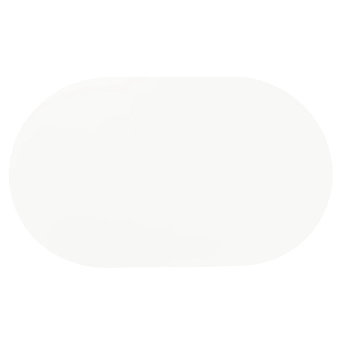Oval Dining Table - White - Metal