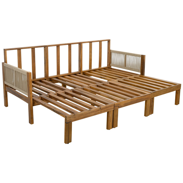 Outdoor 3 Seat Patio Sunbed