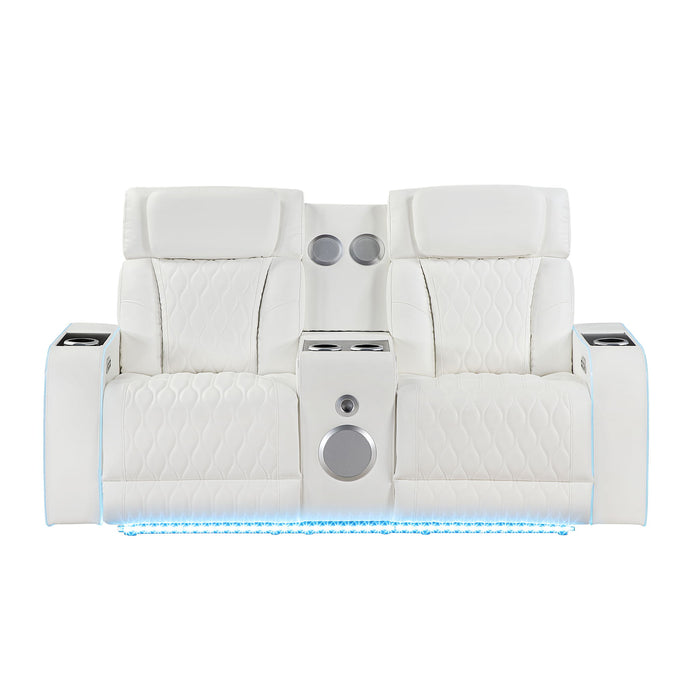 Electra - Power Reclining Set With Power Headrests, Massage And LED Lighting
