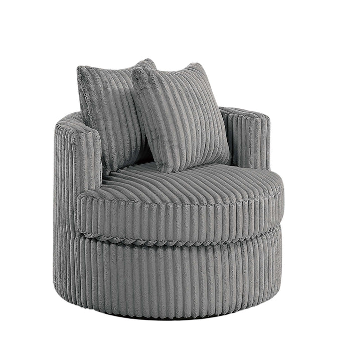 Swivel Upholstered Accent Chair For Living Room