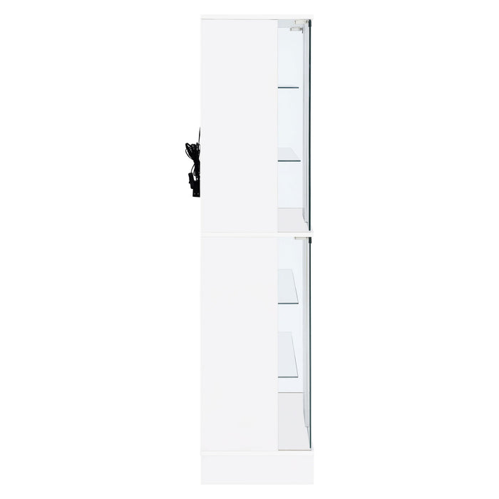 Gilbert - 4 Door LED Curio Display Cabinet