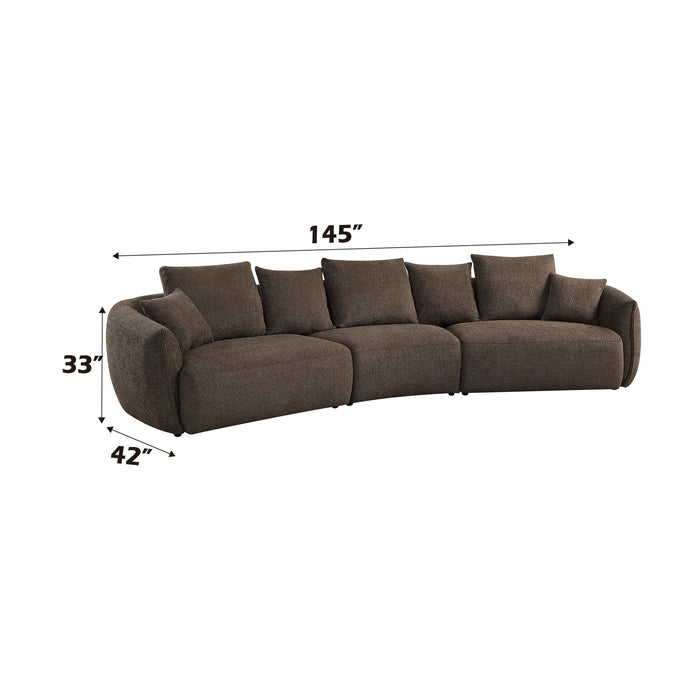 Bash - Anthology Boucle Sofa With Pillows - Brown