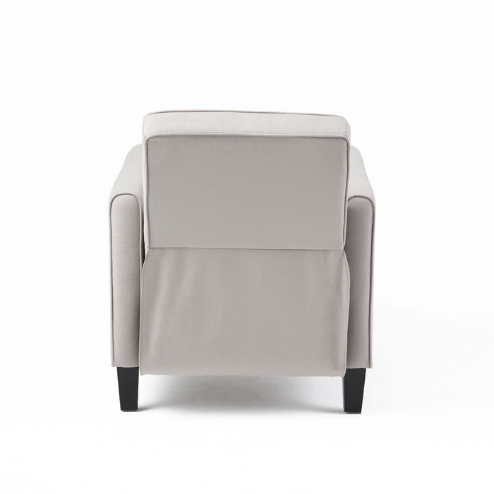 Upholstered Push Back Recliner Chair For Living Room