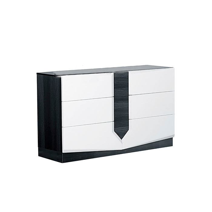 Vios - Zebra High Gloss Dresser - White