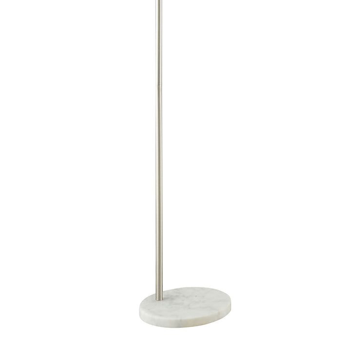 Jamison - Drum Shade Arc Adjustable Floor Lamp - Chrome